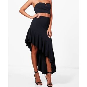 Ruffle Asymmetrical Skirt | S |